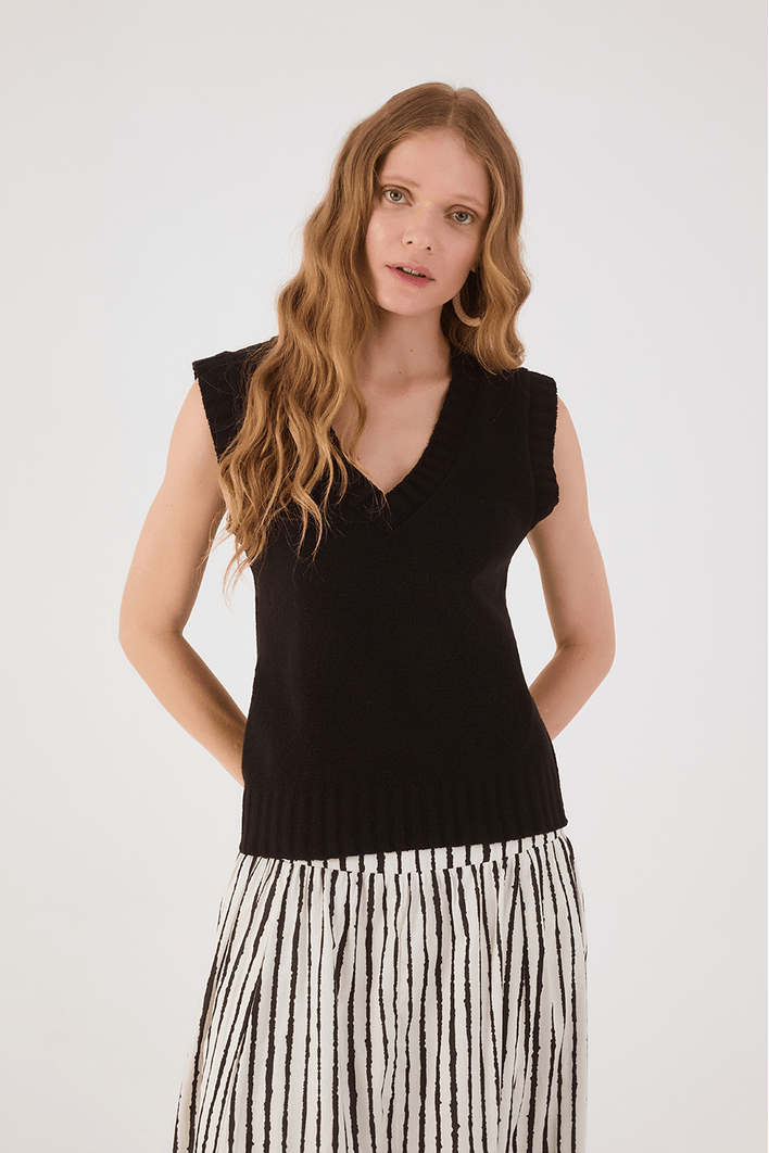 Blusa Colete Tricot