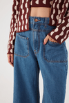 Calça Jeans Bolsos