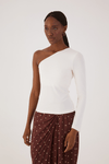 Blusa Malha Crepe Ombro Só