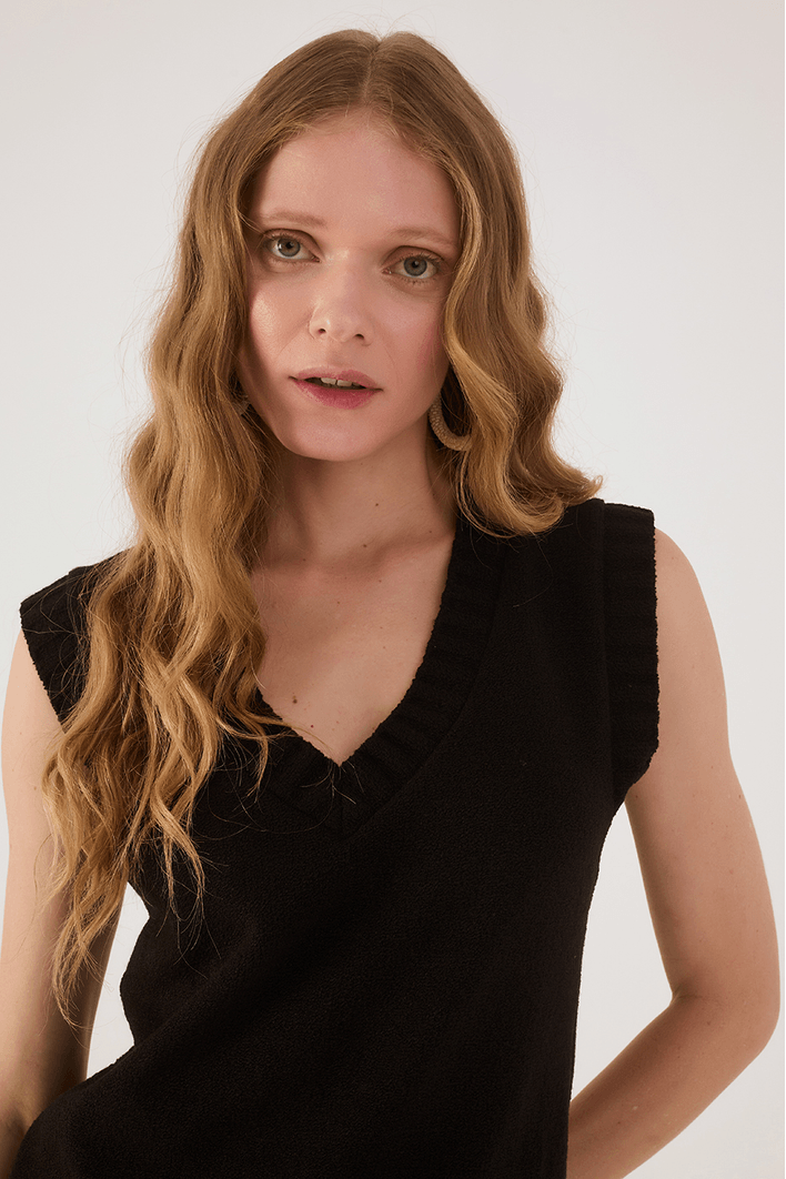 Blusa Colete Tricot