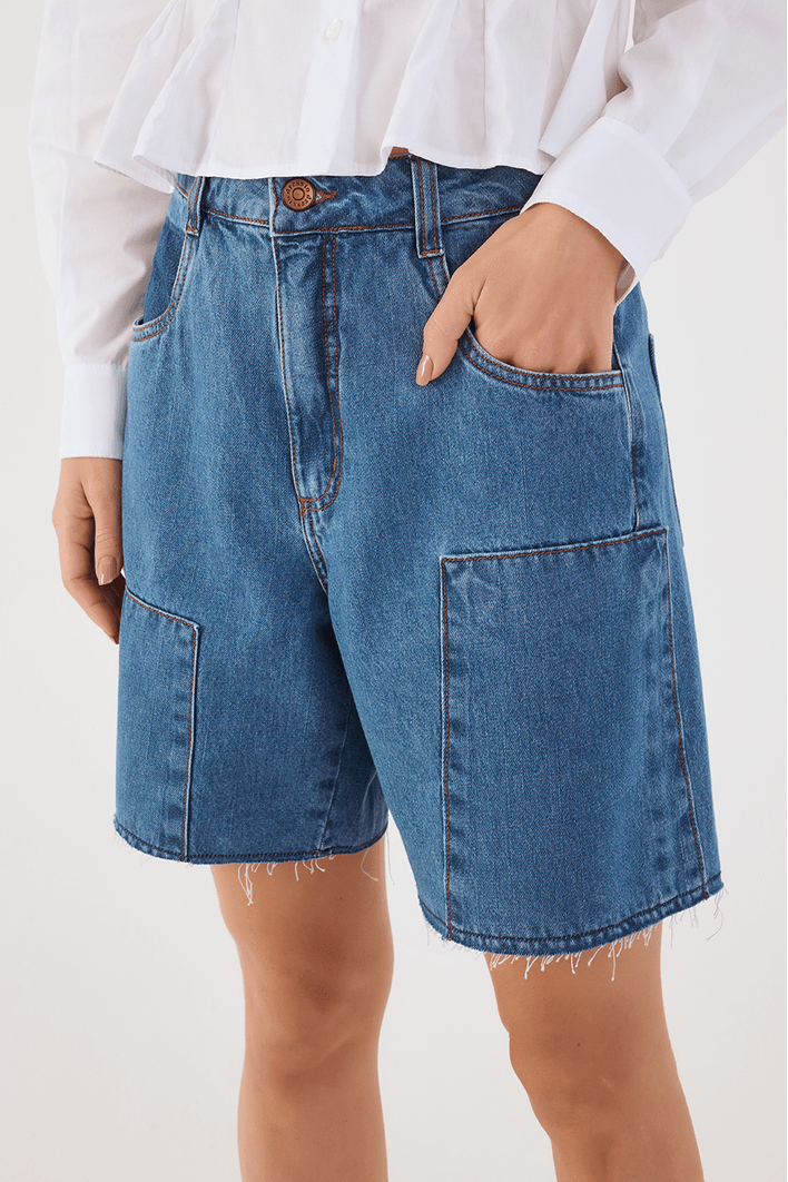 Bermuda Jeans Recortes