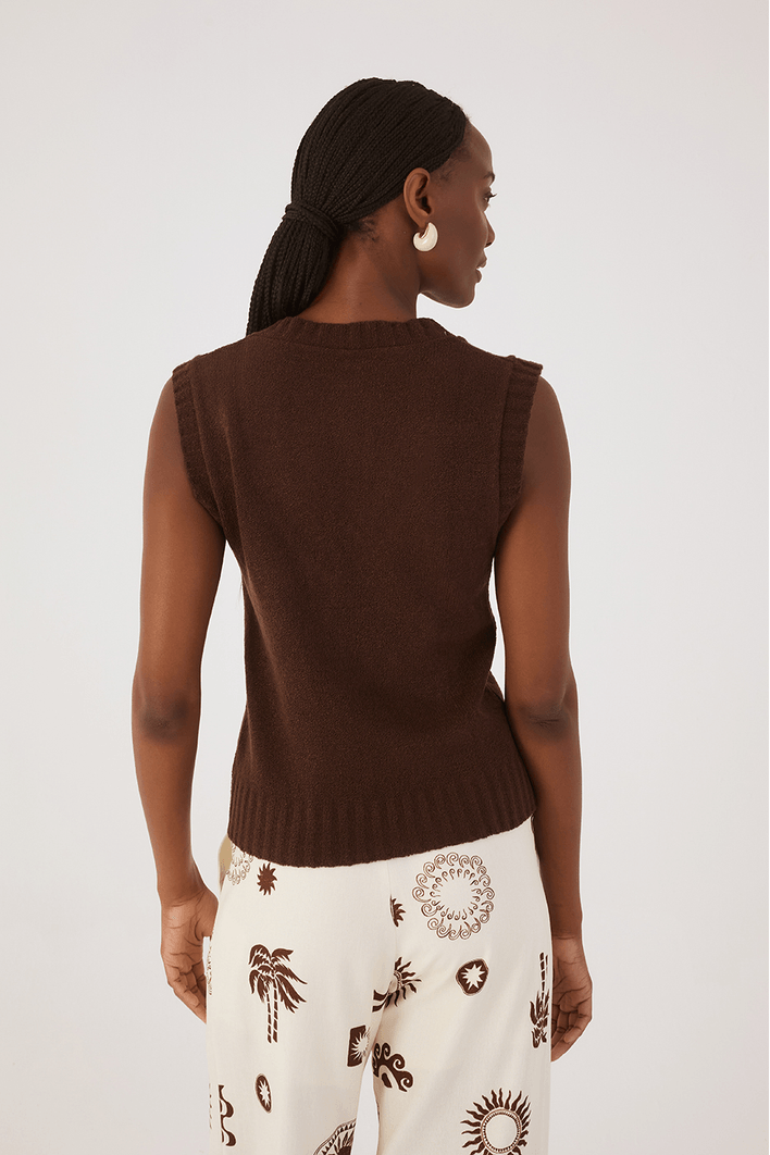Blusa Colete Tricot