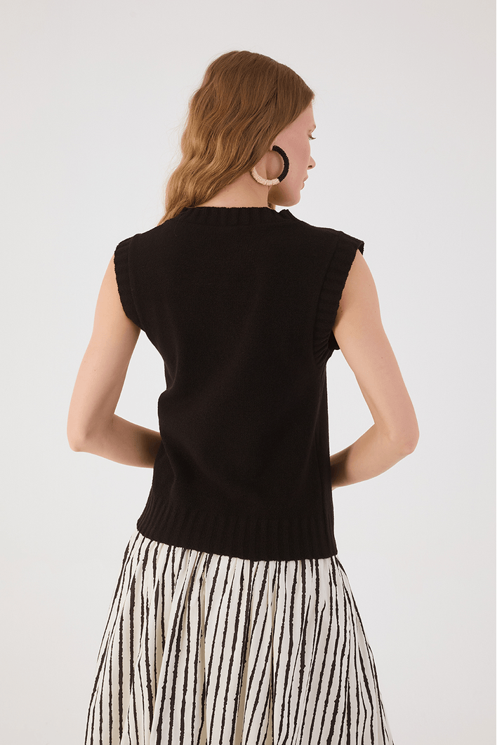 Blusa Colete Tricot