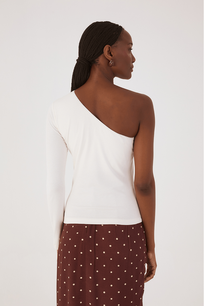 Blusa Malha Crepe Ombro Só