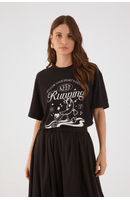T-shirt Silk Keep Running