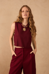 Blusa Linho Geometrica