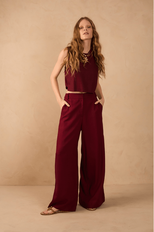 Calça Linho Pantalona