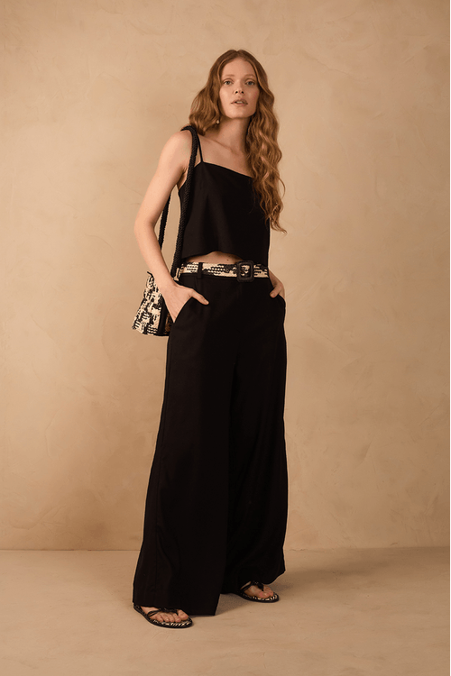 Calça Linho Pantalona
