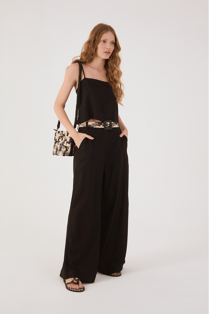 Calça Linho Pantalona