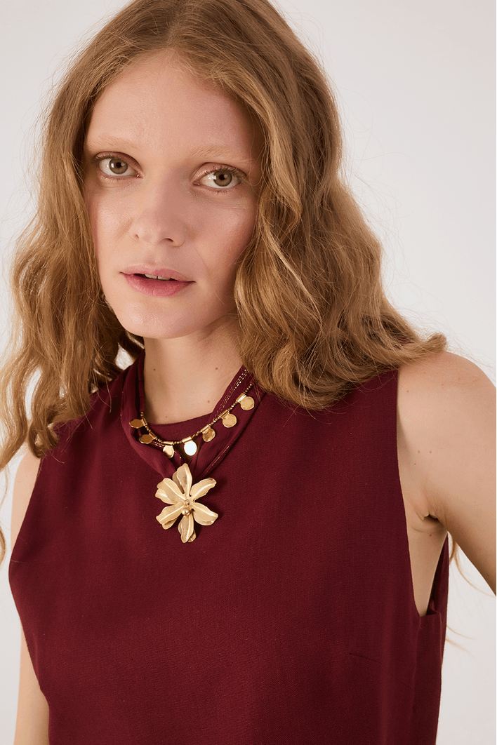 Blusa Linho Geometrica