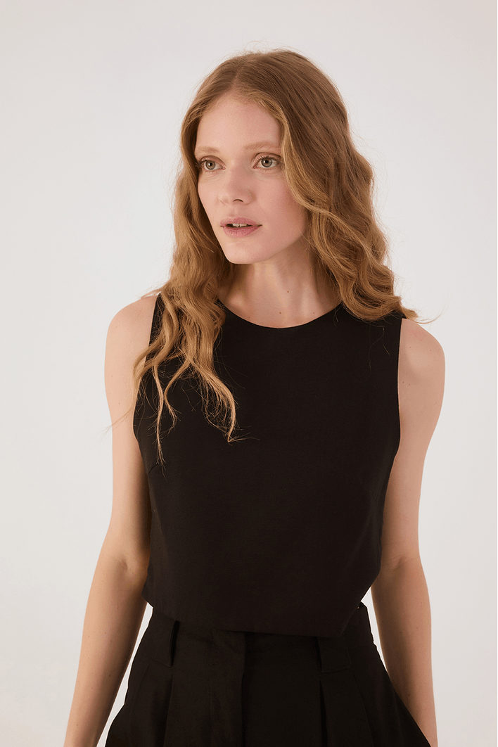 Blusa Linho Geometrica