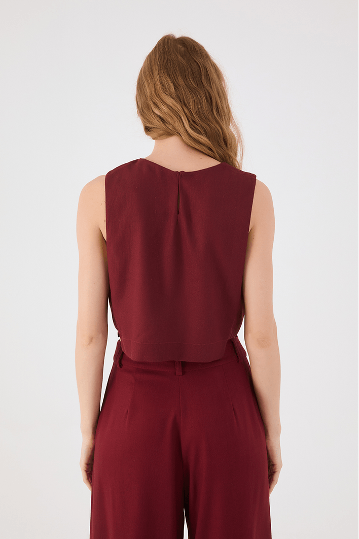 Blusa Linho Geometrica