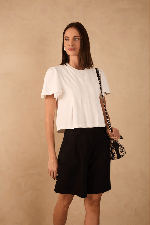 Blusa Batinha Com Pregas