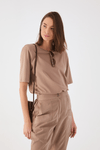 Blusa T-shirt Com Ombreira