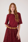 Blusa T-shirt Com Ombreira