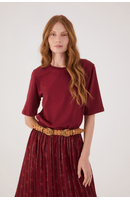 Blusa T-shirt Com Ombreira