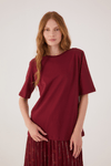 Blusa T-shirt Com Ombreira