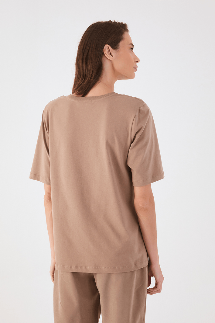 Blusa T-shirt Com Ombreira