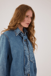 Camisa Jeans Detalhe Amarração