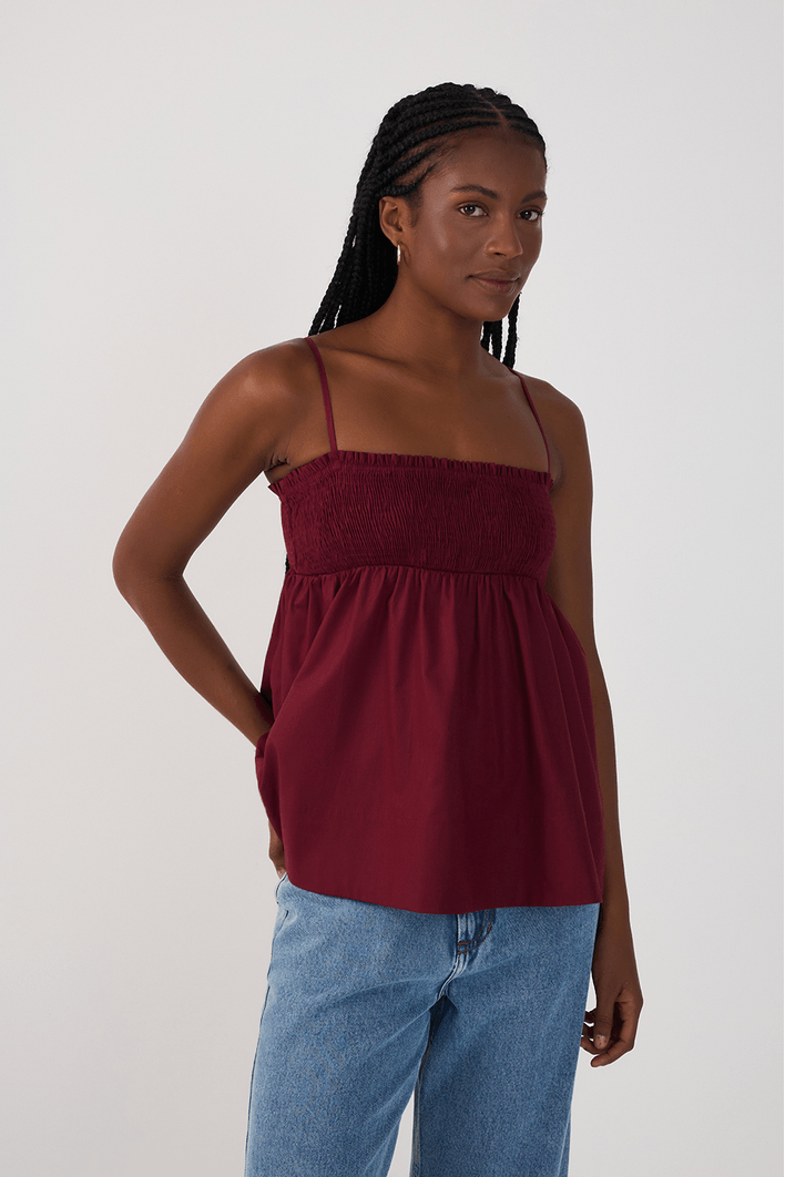 Blusa Ampla Busto Lastex