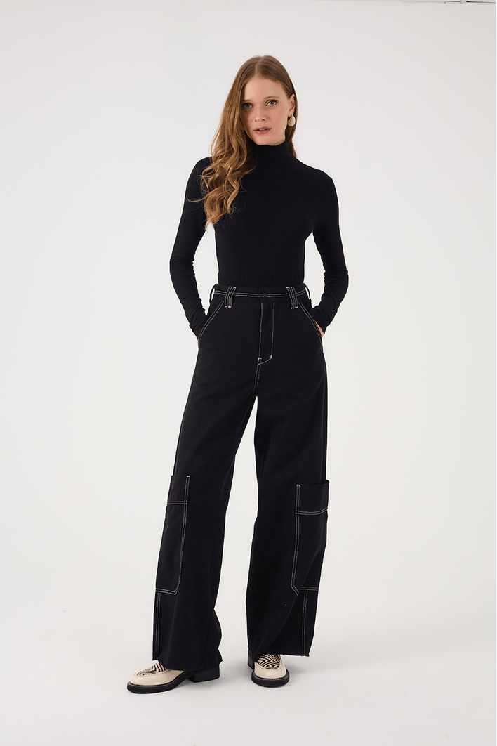 Calça Sarja Pespontos
