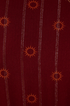 Vestido Longo Boho Lurex Estampa Solar