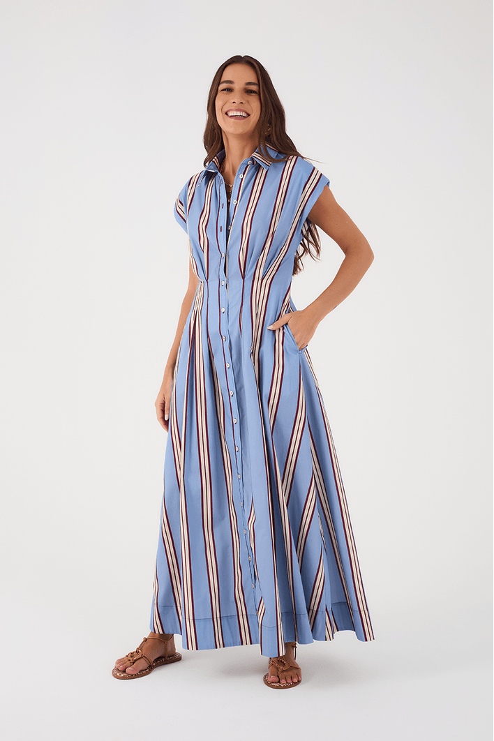Vestido Midi Estampa Mirante