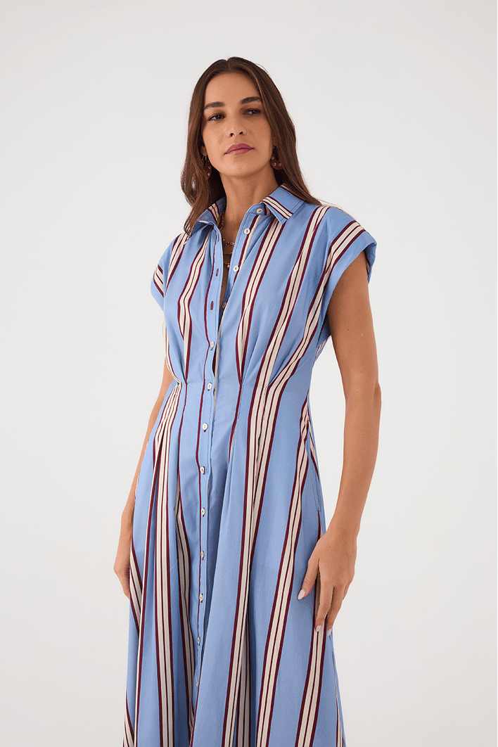 Vestido Midi Estampa Mirante
