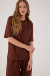 Blusa T-shirt Com Ombreira