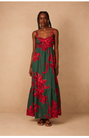 Vestido Cropped Laise Estampa Botânico