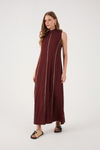 Vestido Canelado Pesponto