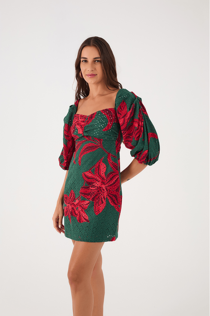 Vestido Laise Estampa Botânico