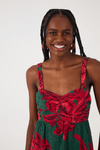Vestido Cropped Laise Estampa Botânico