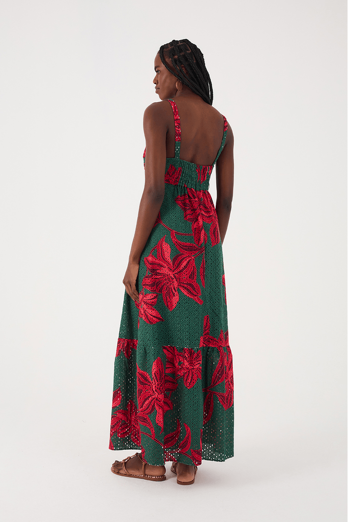 Vestido Cropped Laise Estampa Botânico