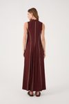 Vestido Canelado Pesponto