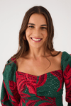 Vestido Laise Estampa Botânico