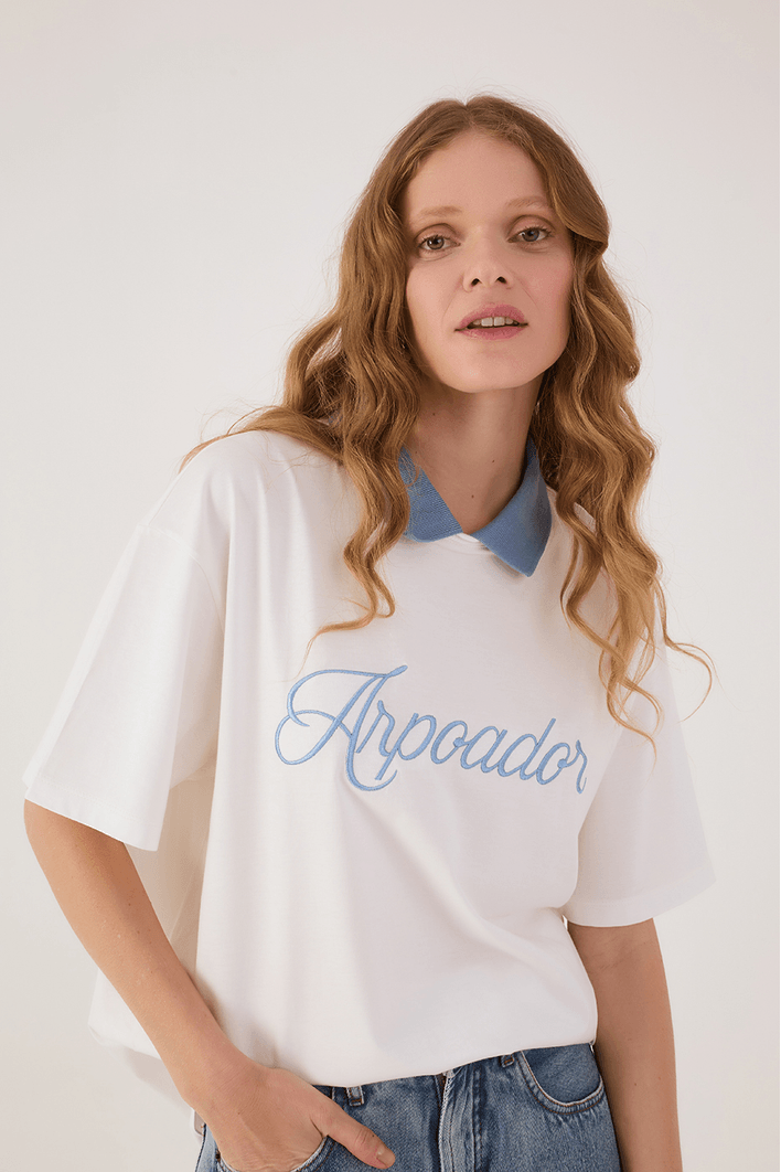 T-shirt Bordada Arpoador