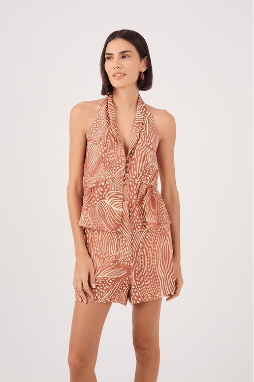 Blusa Estampa Lagoa Cupuaçu