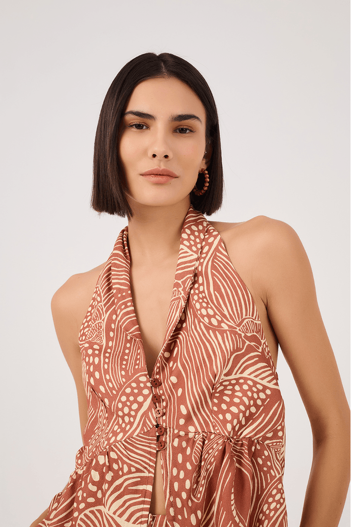 Blusa Estampa Lagoa Cupuaçu