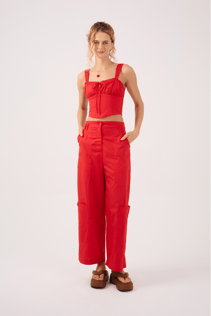 Blusa Corset Franzidos