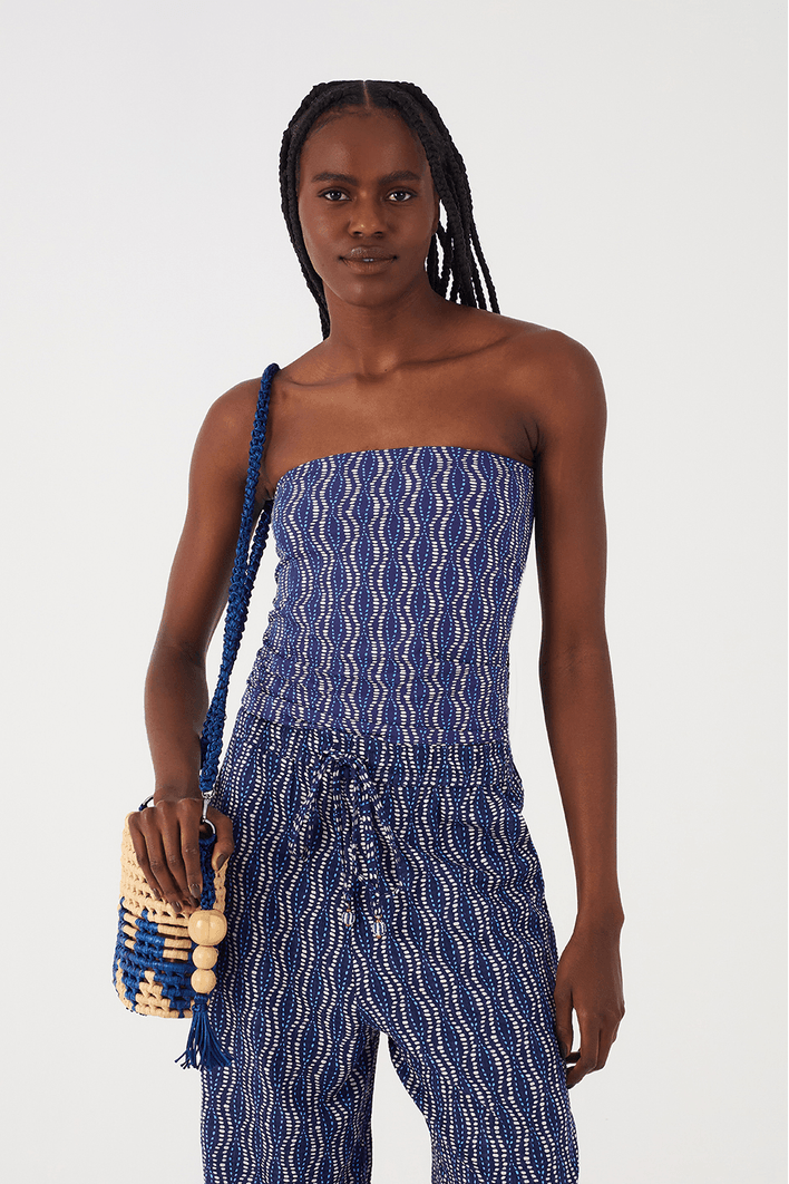 Tube Top Estampa Correnteza
