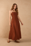 Vestido Linho Cropped Nervuras
