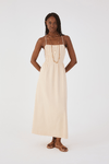 Vestido Linho Cropped Nervuras