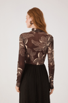 Blusa Segunda Pele Estampa Flora