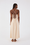 Vestido Linho Cropped Nervuras