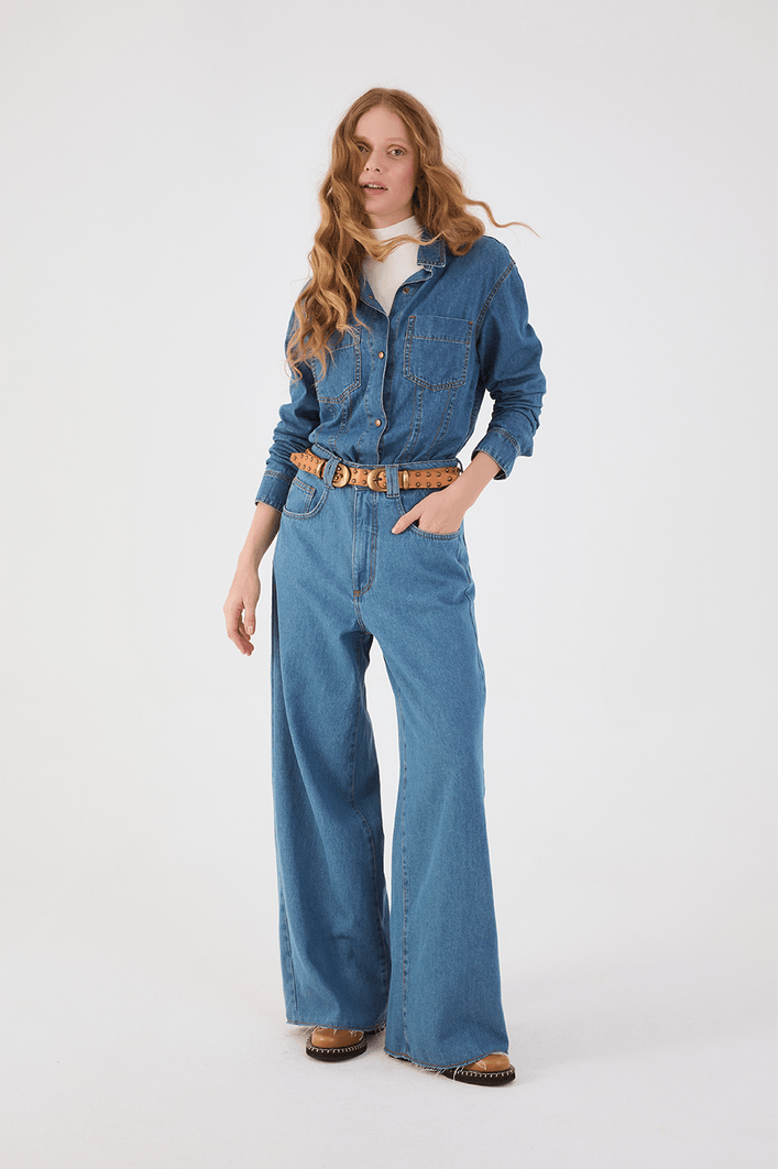Macacão Jeans Camisa 3 Em 1
