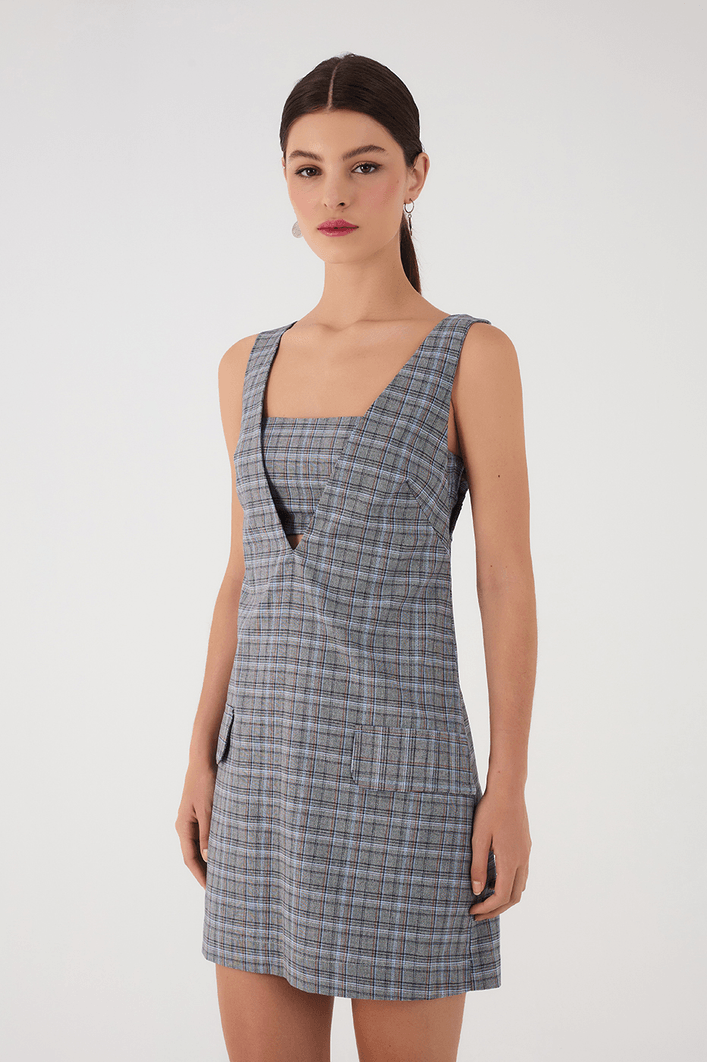 Vestido Alfaiataria Xadrez
