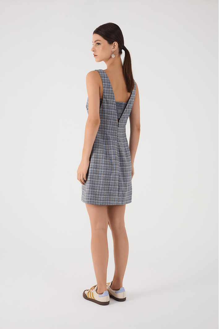 Vestido Alfaiataria Xadrez