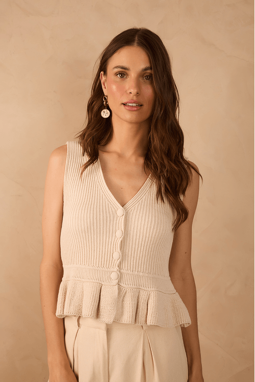 Blusa Tricot Peplum