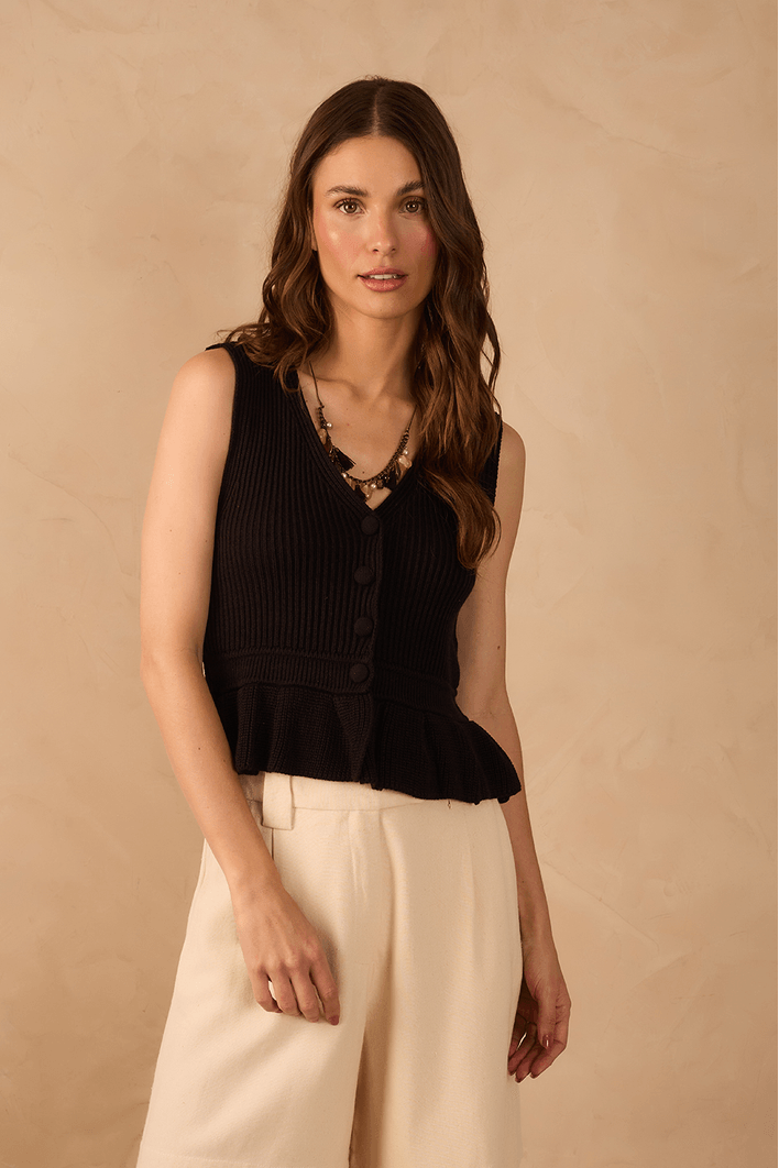 Blusa Tricot Peplum